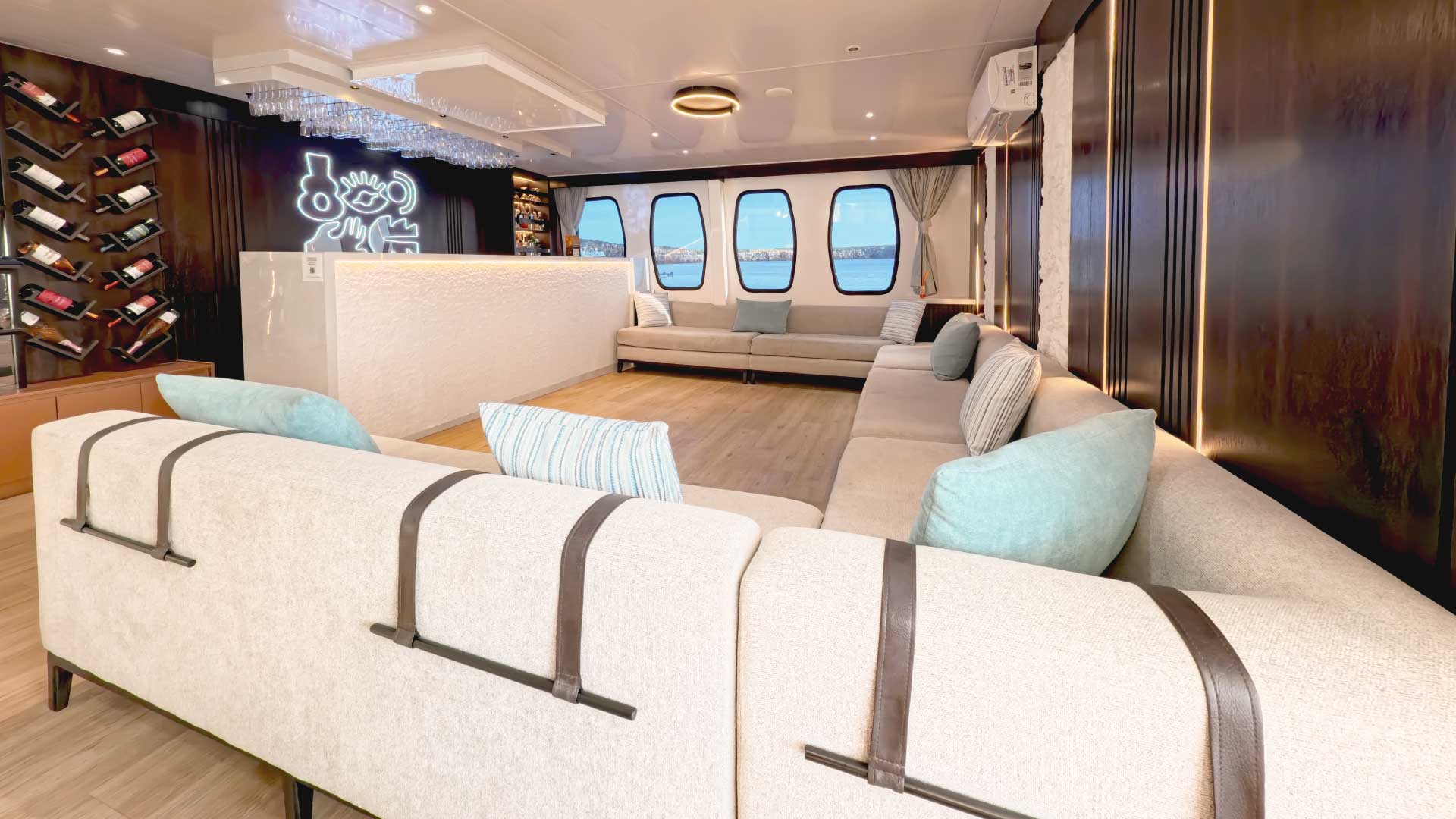 Facilities Slide Alya Catamaran - Galaxy Cruises